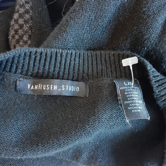 Van Heusen Studio Cardigan Sweater Size Large Oversized - Picture 4 of 5